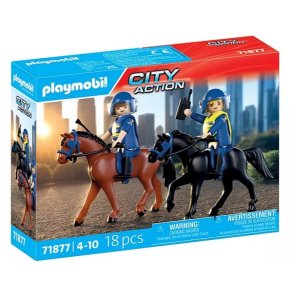 S�t med figurer Action Heroes 71877 Politibetjent med hest