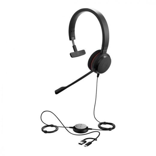 Jabra Evolve 20 USB-A &amp; USB-C MS Mono