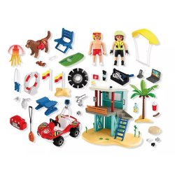 S�t med figurer My Life 71903 Redningst�rn og strand buggy bil