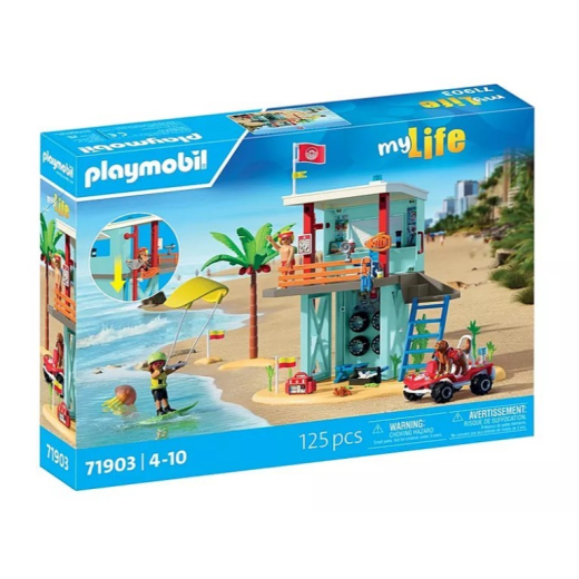 S�t med figurer My Life 71903 Redningst�rn og strand buggy bil