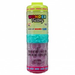 Plastisk mass Wonder Factory Never Dry Dough, Limegr�n, Pink