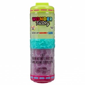 Plastisk mass Wonder Factory Never Dry Dough, Limegr�n, Pink