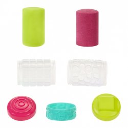 Plastisk mass Wonder Factory Never Dry Dough, Limegr�n, Pink