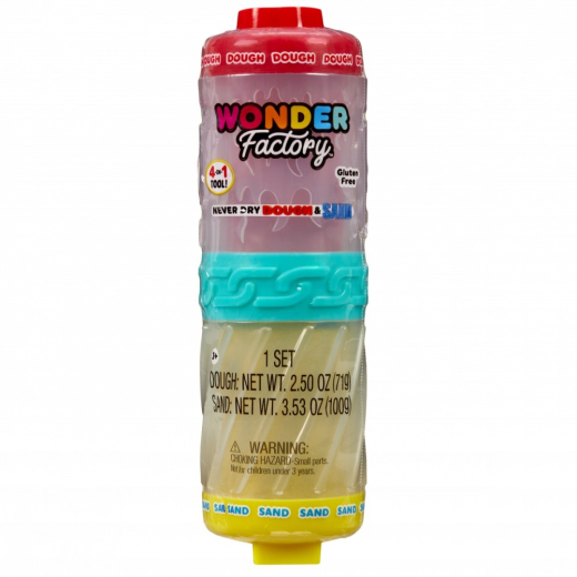 Plastisk masse Wonder Factory Never Dry Dough, R�d Gul