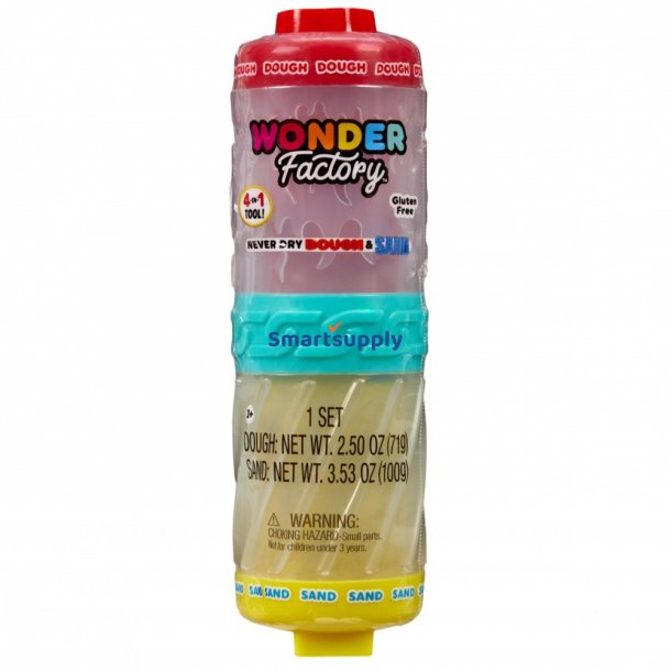 Plastisk masse Wonder Factory Never Dry Dough, R�d Gul