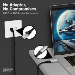 USB-C - RJ45 kabel AK-300601-020-S
