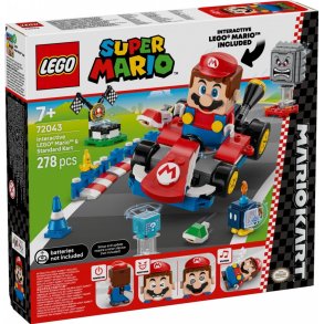 Klocki Super Mario 72043 Mario Kart - Interaktiv figur LEGO Mario og Standard Kart