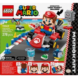 Klocki Super Mario 72043 Mario Kart - Interaktiv figur LEGO Mario og Standard Kart