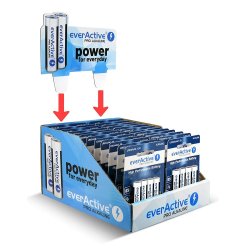 PRO ALKALINE BATTERIER LR03/AAA DISPLAY 96 STK