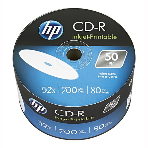 HP CD-R 52x 700MB 50P Printbar CRE00070WIP-3