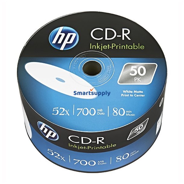 HP CD-R 52x 700MB 50P Printbar CRE00070WIP-3