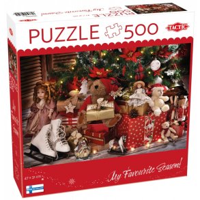 Puzzle 500 elementer Julegaver og leget�j