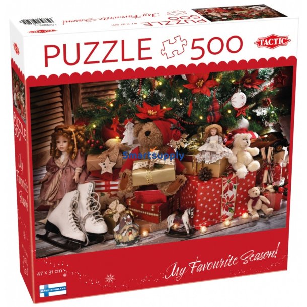 Puzzle 500 elementer Julegaver og leget�j