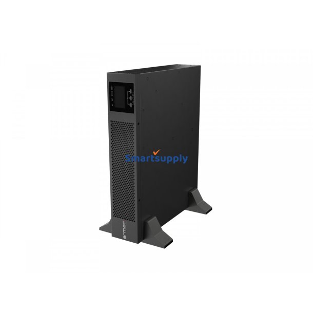 UPS On-Line rack 1000VA 8xIEC C13 USB-B LCD metalisk kabinet DUST-FREE