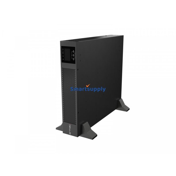 UPS On-Line rack 2000VA 8xIEC C13 USB-B LCD metalisk kabinet DUST-FREE