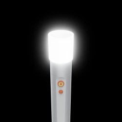 Genopladelig LED lommelygte 4 lysindstillinger diffus