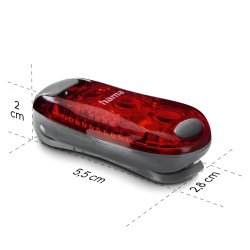 Advarselslys med kant 2stk 3 lysindstillinger