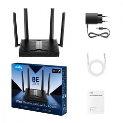 Router WR3600H Mesh 2.5G WiFi 7 BE3600 802.11be/ax/ac/a/b/g/n, 2882Mbps ved 5GHz+ 688Mb