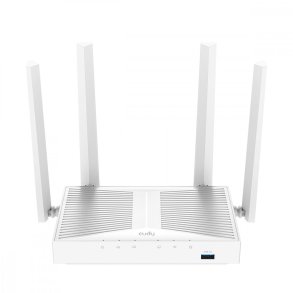 Router WR1300S Mesh Gigabit WiFi AC1200 med USB, 5 � 10/100/1000Mbps RJ45 porte, 4 x 5dB