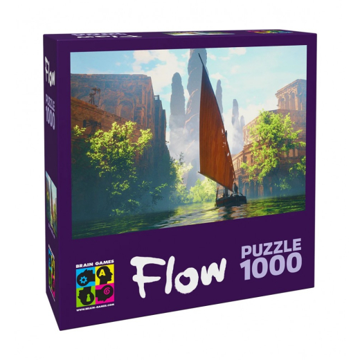 Puzzle 1000 brikker Flow Boat