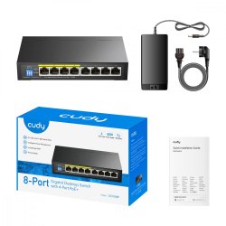 CUDY GS1008P 8-Port Gb PoE+ Switch 60W