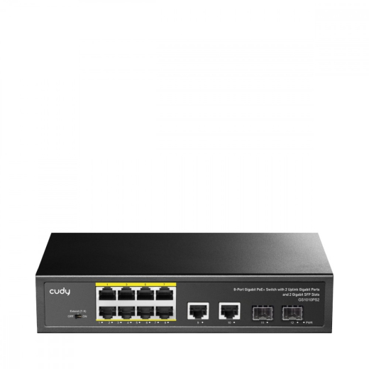 CUDY GS1010P 8xGb PoE+ 2x uplink 2xGB SFP 120W