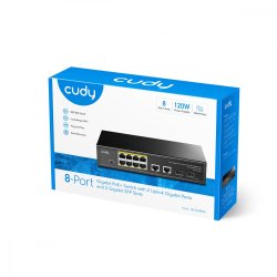 CUDY GS1010P 8xGb PoE+ 2x uplink 2xGB SFP 120W