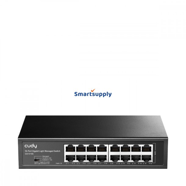 CUDY GS1016 16-Port Gigabit Lyst Mngd Switch