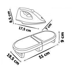 Sammenklappelig strygebr�t Tefal