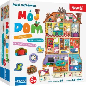 Puzzle Maxi puslespil med huller Mit hus