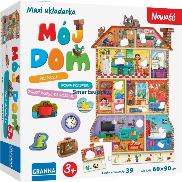 Puzzle Maxi puslespil med huller Mit hus