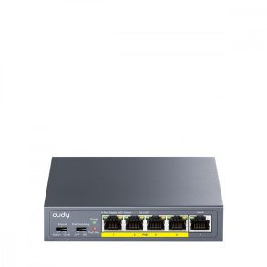 CUDY GS105P 5-Port Giga bit PoE+ Switch 36W