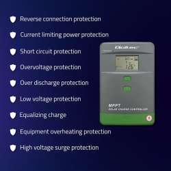 Solar laderegulator MPPT 50A 12V24V LCD
