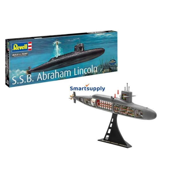 Plastik modelskib S.S.B. Abraham Lincoln W/IN 1/253