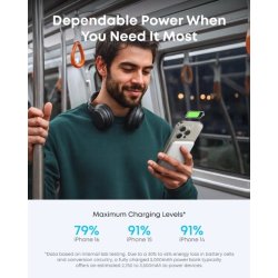 Nano PowerBank 5k mAh slim hvid