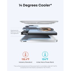 Nano PowerBank 5k mAh slim hvid