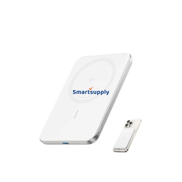 Nano PowerBank 5k mAh slim hvid