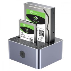 Dual Bay Station Clone SATA6G 2.5/3.5; USB-C