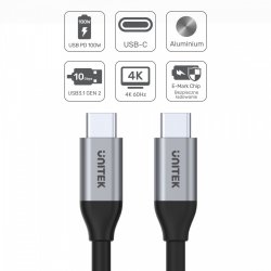 USB-C Kabel PD 10Gbps, 4K60, 1m, M/M; C14082AB