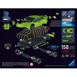 Puzzle 3D 158 dele Lamborghini Huracan EVO Verde