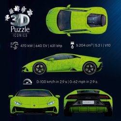 Puzzle 3D 158 dele Lamborghini Huracan EVO Verde