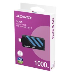 SSD Disk Ekstern SC735 1TB U3.2C 1000/1000MB/s Bl�