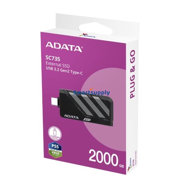 SSD Disk Ekstern SC735 2TB U3.2C 1000/1000MB/s Gr�