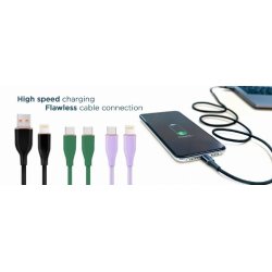 8-pin kabel til opladning og data, 1,5 m, hvid