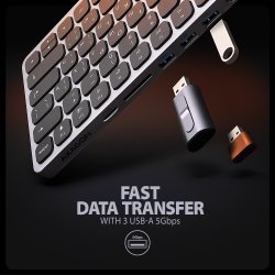 HMC-KB-CRL hub + keyboard 5Gbps HDMI PD Cyrillic