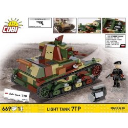 Klocki Light Tank 7TP 669 elementer