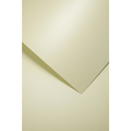Metallic dekorativt A4 papir millenium cream 50 stk.