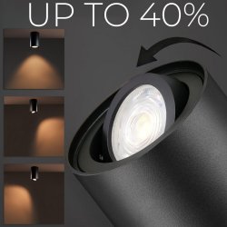 Overflademonteret halogen GU10 SPOT TUBA LED