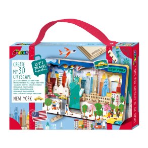 Puzzle Skab en bylandskab 3D - New York