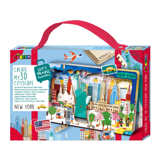 Puzzle Skab en bylandskab 3D - New York